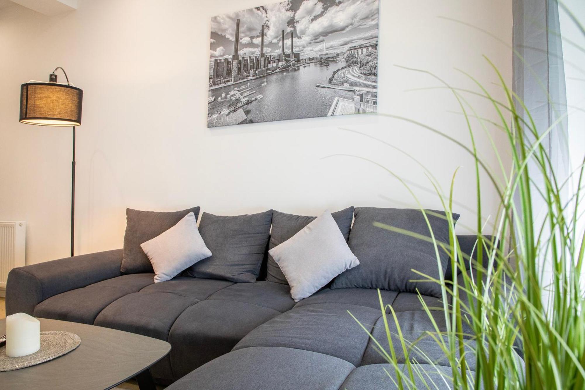 Hannibal - Design Apartment Lilie 2, Vw Naehe, Parkplatz, Kueche, Highspeed-Wlan, Fitness, Solarium Вольфсбург Экстерьер фото